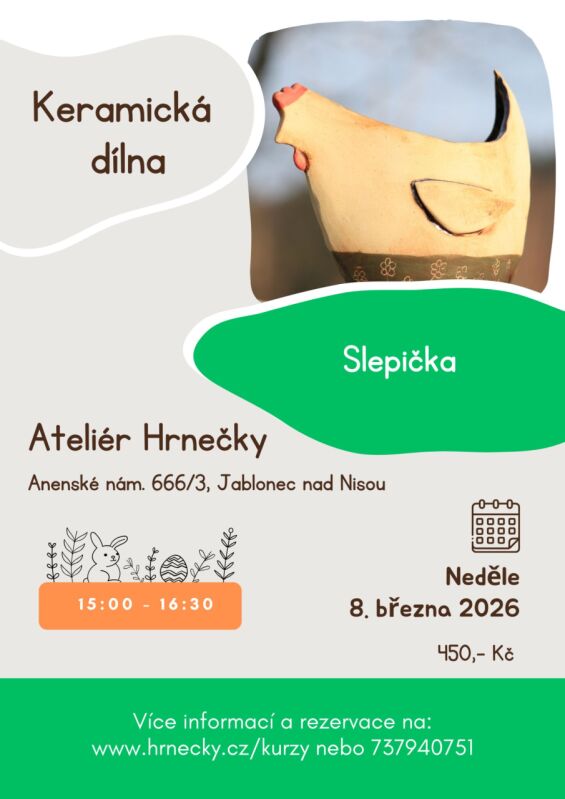 8.3.2026 Keramická dílna - Slepička